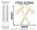 Unfinished Wood Crossed Tomahawks Shape | Native American | Craft Cutout | up to 46