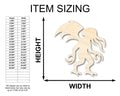 Unfinished Wood Cthulhu Shape - Craft - up to 46