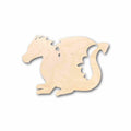 Unfinished Wood Cute Dragon Silhouette - Craft- up to 46