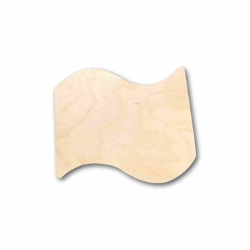 Unfinished Wood Flag – Baltic Birch Plywood Laser Cut Wood Craft Shapes