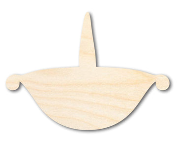 Diya Shape | Diwali Wood Cutout - Unfinished Door Hanger - DIY Craft Shape Blanks - Laser Cut Shapes - Decor Cut Outs