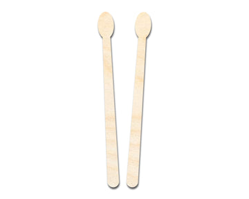 Unfinished Wood Drum Sticks Shape - Craft - up to 46"