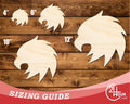 Unfinished Wood Eagle Mascot Shape | DIY Craft Cutout | up to 46