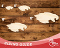 Unfinished Wood Eagle Mascot Shape | DIY Craft Cutout | up to 46