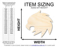 Unfinished Wood Eagle Mascot Shape | DIY Craft Cutout | up to 46