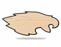 Unfinished Wood Eagle Mascot Shape | DIY Craft Cutout | up to 46