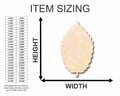 Unfinished Wood Elm Leaf Shape - Fall - Craft - up to 46