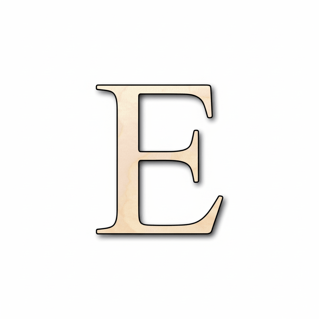 Wood Epsilon Silhouette - Craft- up to 46" DIY