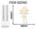 Unfinished Wood Fairy Shape | Craft Cutout | up to 46