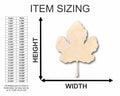 Unfinished Wood Fig Leaf Shape - Fall - Fruit - Craft - up to 46