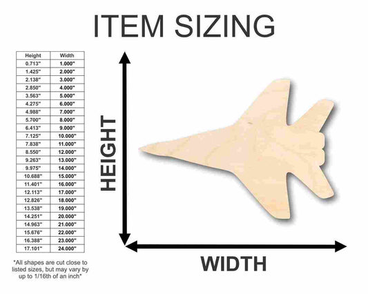 Wood Fighter Jet – Unfinished Wood Crafts | Baltic Birch Plywood Planes