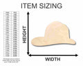 Unfinished Wood Fireman's Hat Shape - Firefighter - Craft - up to 46