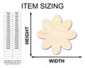 Unfinished Wood Flower Shape - Country Craft - up to 46
