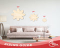 Unfinished Wood Flower Shape - Country Craft - up to 46
