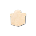 Unfinished Wood Gift Present Shape - Craft - up to 46