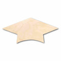Unfinished Wood Graduation Cap Silhouette - Craft- up to 46
