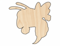 Unfinished Wood Hornet Mascot Shape | DIY Craft Cutout | up to 46