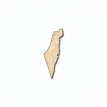 Unfinished Wood Israel Shape - Country - Craft - up to 46" DIY