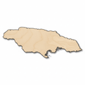 Unfinished Wood Jamaica Shape - Country - Craft - up to 46