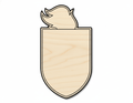 Unfinished Wood Knight Mascot Shape | DIY Craft Cutout | up to 46