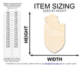 Unfinished Wood Knight Mascot Shape | DIY Craft Cutout | up to 46