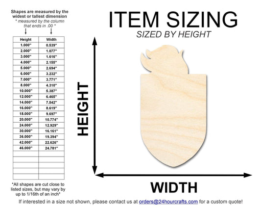 Unfinished Wood Knight Mascot Shape | DIY Craft Cutout | up to 46" DIY