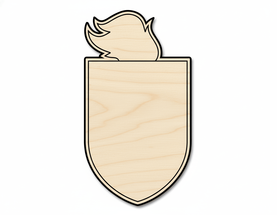 Unfinished Wood Knight Mascot Shape | DIY Craft Cutout | up to 46" DIY
