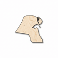 Unfinished Wood Kuwait Country Shape - Craft - up to 46