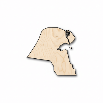 Unfinished Wood Kuwait Country Shape - Craft - up to 46" DIY