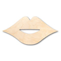 Unfinished Wood Lips Kiss Shape - Craft - up to 46