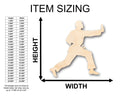 Unfinished Wood Male Martial Arts Karate Shape - Craft - up to 46