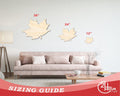 Unfinished Wood Maple Leaf Shape - Craft - up to 46