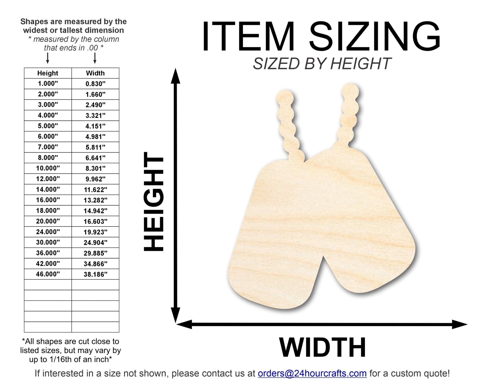 Wood Military Dog Tag – Unfinished Baltic Birch Wood Cutout | DIY Craft Supplies