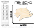 Unfinished Wood Mustang Mascot Shape | DIY Craft Cutout | up to 46