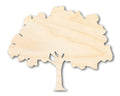 Unfinished Wood Oak Tree Shape - Craft - up to 46