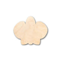 Unfinished Wood Orchid Flower Shape - Spring - Craft - up to 46