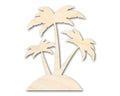 Unfinished Wood Palm Trees Shape - Craft - up to 46