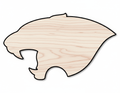 Unfinished Wood Panther Mascot Shape | DIY Craft Cutout | up to 46