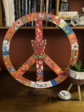 Unfinished Wood Peace Sign Symbol Shape - Craft - up to 46