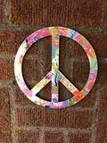 Unfinished Wood Peace Sign Symbol Shape - Craft - up to 46