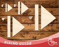Unfinished Wood Play Pause Shape | DIY Craft Cutout | up to 46