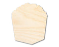 Unfinished Wood Popcorn Box Shape | Craft | up to 46