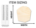 Unfinished Wood Popcorn Box Shape | Craft | up to 46