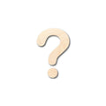 Unfinished Wood Question Mark Symbol 2 Pieces - Batman Riddler - Craft - Wooden Cut Out Cutouts Blank DIY