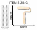Unfinished Wood Roller Silhouette - Craft- up to 46