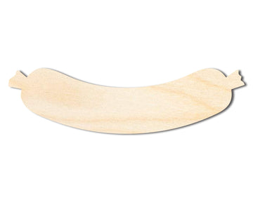 Wood Sausage Shape | Craft Cutout | up to 46" DIY