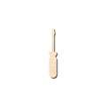 Unfinished Wood Screwdriver Shape - Tool - Craft - up to 46