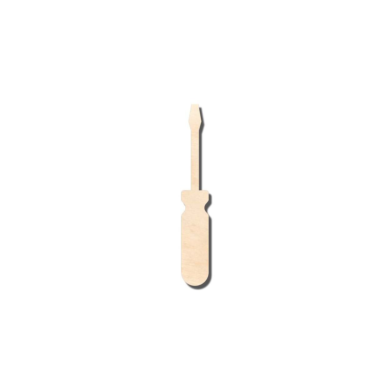 Unfinished Wood Screwdriver Shape - Tool - Craft - up to 46" DIY