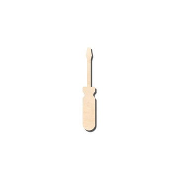 Unfinished Wood Screwdriver Shape - Tool - Craft - up to 46" DIY