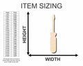 Unfinished Wood Screwdriver Shape - Tool - Craft - up to 46